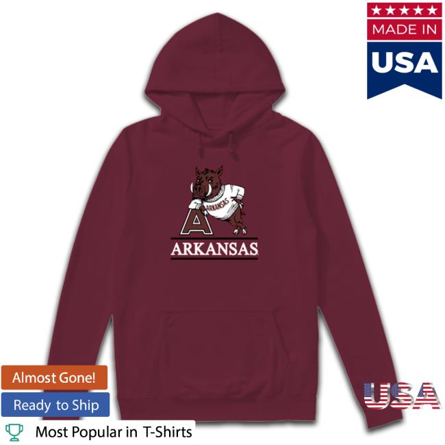Men’s arKansas razorbacks red fineline Long Sleeve Tee