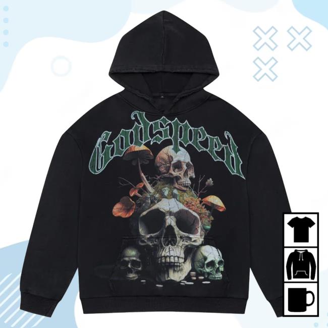 Official Godspeed Nyc Clothing Merch Microdose Popover Sweatshirt (Black)