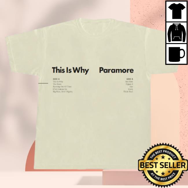 Official Warner Music Merch Store Paramore This Is Why Tracklist Natural Shirt 2024 Warner Music Apparel Clothing Shop WarnerMusic