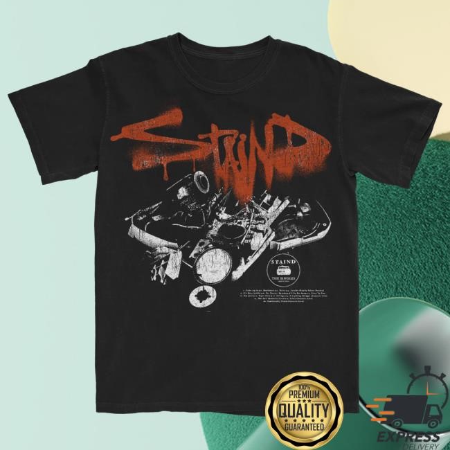 Staind Merch The Singles T Shirt Staind Band Shop