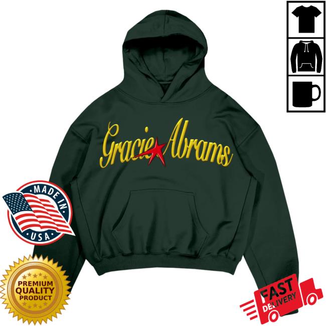 Gracie Abrams Green Star Retro Hoodie