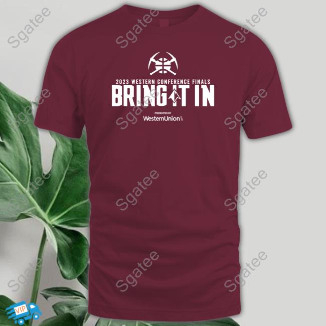 2023 Western Conference Finals Bring It In Presented By Western Union Shirt Red