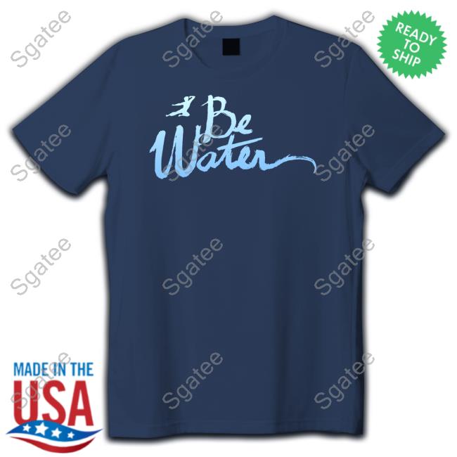 Bruce Lee Shop Be Water Gradient Script Long Sleeve Tee Shirt