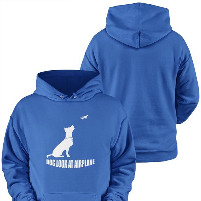 Dog Look At Airplane Shirt Engrish