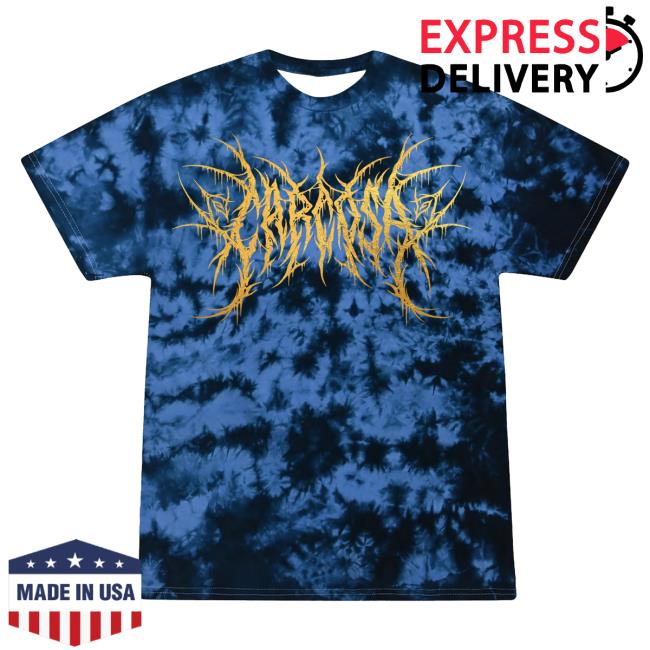 Official Carcosa Merch Store Carcosa Gold Foil Shirt 2024 (Sapphire Dye) /50 Carcosa Apparel Clothing Shop Carcosabc