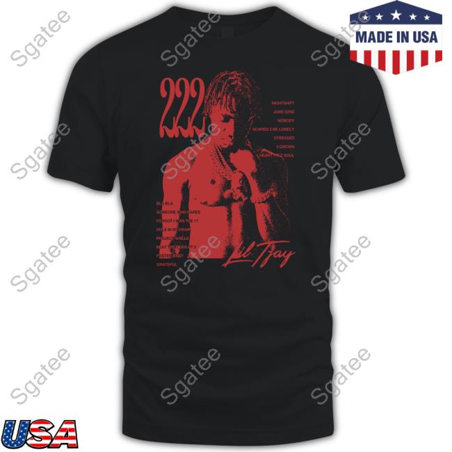 Lil Tjay Merch 222 Tracklist Crewneck Sweatshirt