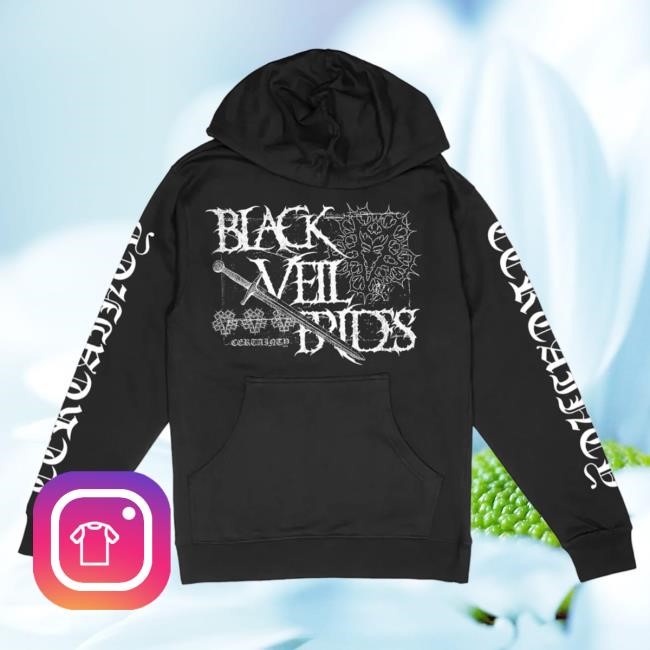 Certainty Top Shirt Black Veil Brides Graphic Design | Black Veil Brides Official | Rock Fan Gear