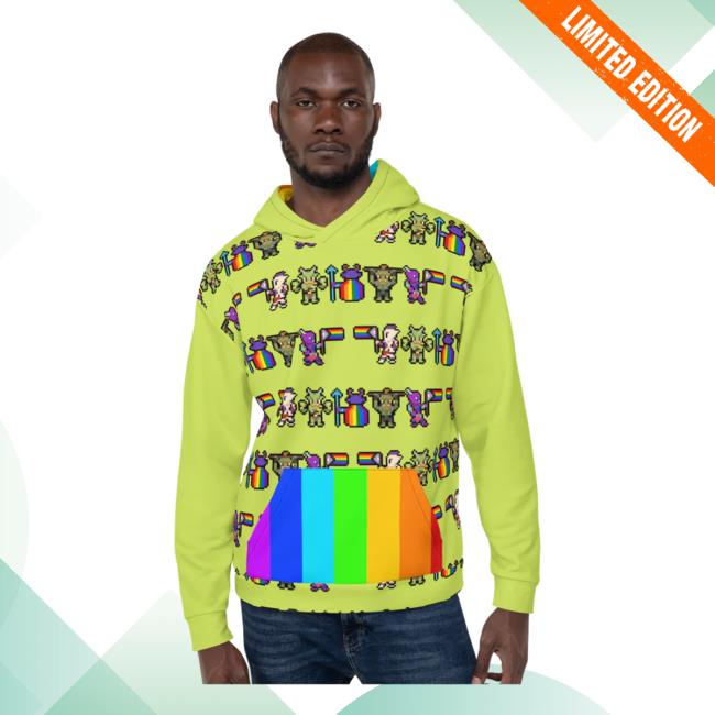 Official Orc Style Pixel Pride AOP Crewneck Sweatshirt 3D All Over Print Orcstyle