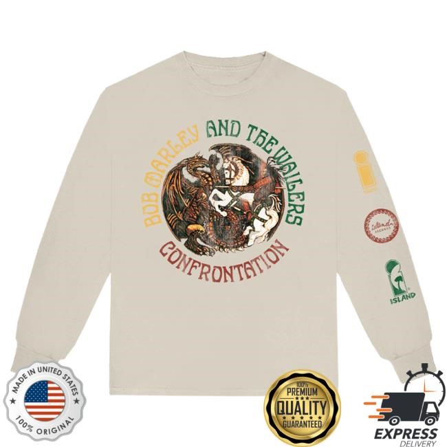 Official Bob Marley Store Shop Bob Marley and The Wailers Confrontation LS T Shirt