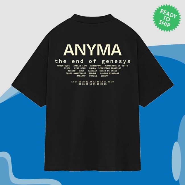 Sphere Line Up New Shirt Anyma Shop Merch
