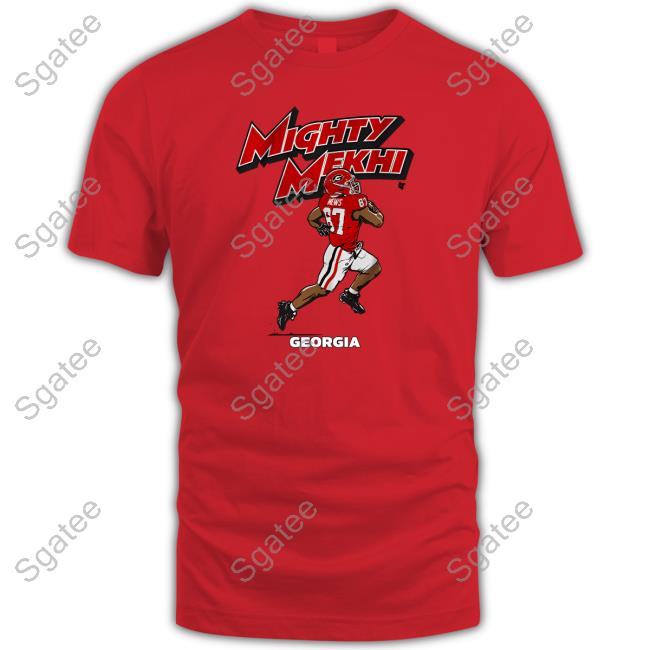 Official Breakingt Merch Georgia Football Mighty Mekhi Mews Shirt