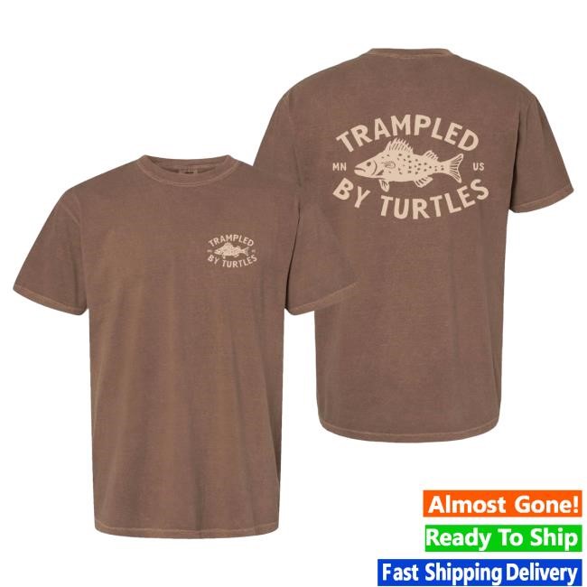 Official Trampled By Turtles Merch Walleye Shirt 2024 Brown