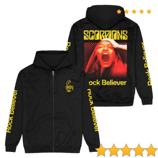 Official Scorpions Store Merch Rock Believer Hood