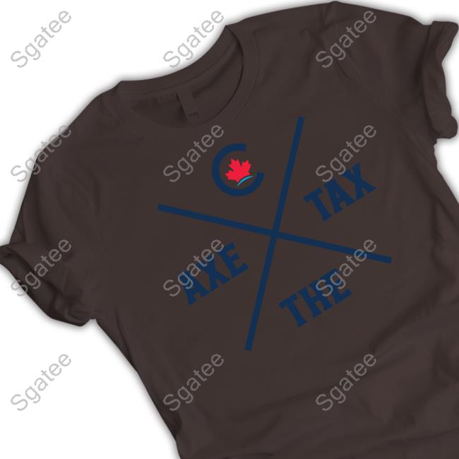 Bring It Home Merch Conservative Party Of Canada Axe The Tax Blue Hooded Sweatshirt
