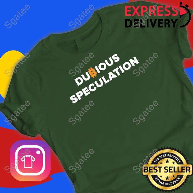 Into The Cryptoverse Merch Dubious Speculation Shirts Benjamin Cowen
