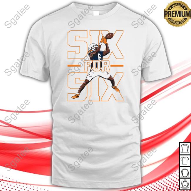 Official Barstool Sports Store Barstool Athletes Ja’Varrius Johnson Six For Six Long Sleeve Tee