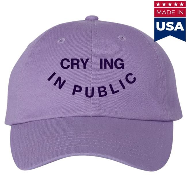 Hello Merch Madi Diaz Crying In Public - Purple Cap HelloMerch
