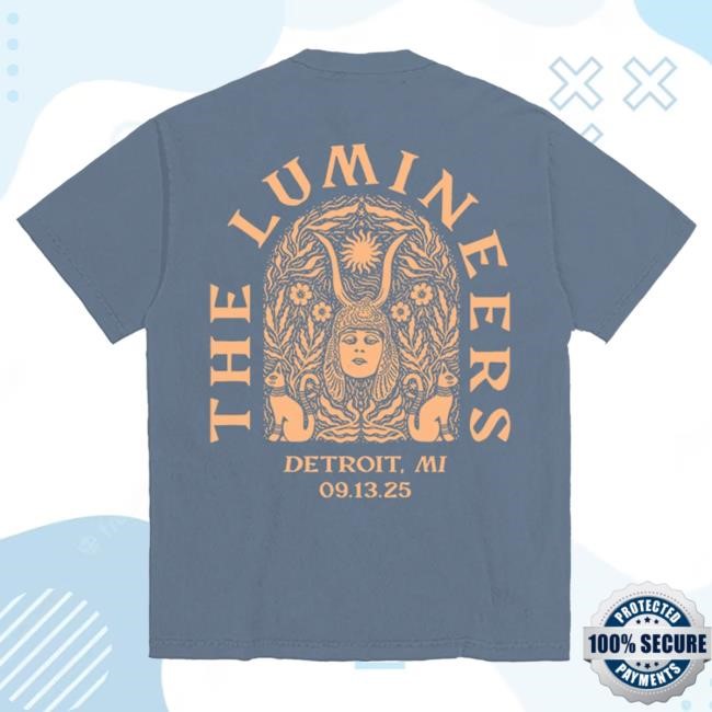 Official Lumineers The Lumineers Automatic September 13th Detroit Event Tee