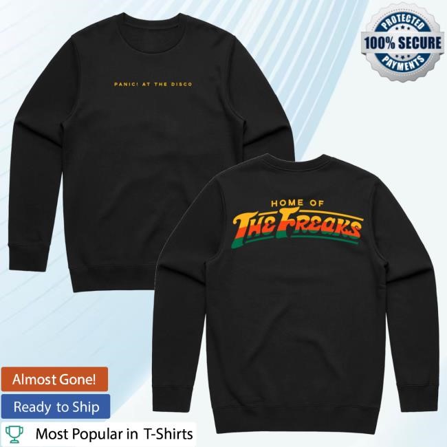 Official Panic! At The Disco Merch Store Home Of The Freaks Pullover Crewneck Sweatshirt Panic! At The Disco