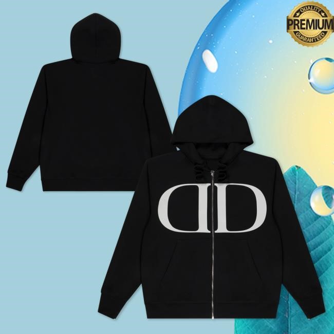 Dopamine Logo Zip Popover Hoodie (Black) | Lil Tecca Official Store Merch Dopamine Logo Zip Hood (Black) | Lil Tecca Official Store Merch