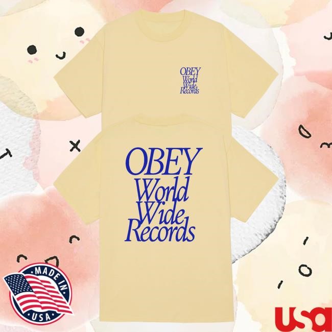 Obey Clothing Worldwide Records Pigment Box Shirts