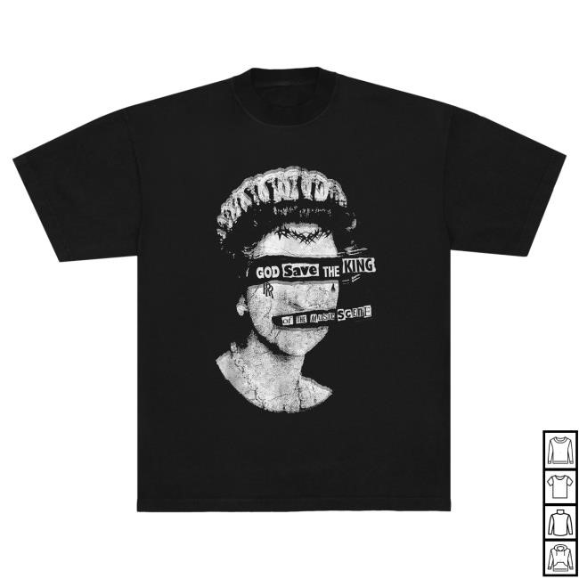 Official Falling In Reverse God Save the King New Shirt