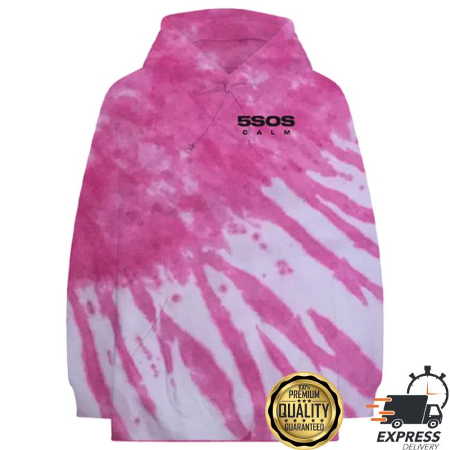 5Sos Pink Tie-Dye Pullover Hoodie
