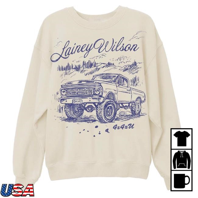 Official Lainey Wilson Merch Store Lainey Wilson Daydreamer Trucker Pullover Hoodie