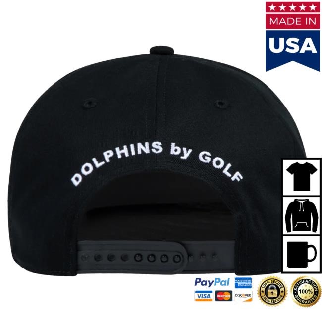 Official Golf Wang Merch Dolphins Snapback Cap Black by Golf Wang x NFL