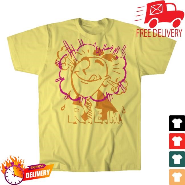 Official R.E.M. Merch Store Poe Shirt (Yellow)
