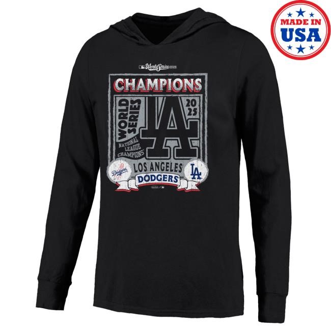 Official Men's Los Angeles Dodgers Yoshinobu Yamamoto Majestic Threads Black 2025 World Series Champions Pullover Hoodie Mlb Shop