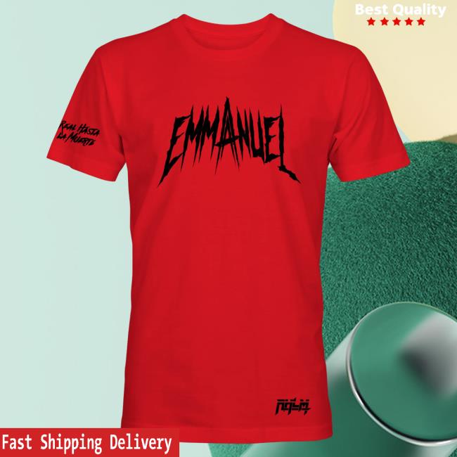 Official Anuel Aa Clothing Store Shop Anuelmerch Red Emmanuel Real Hasta La Muerte T-Shirt Anuelaa Merch