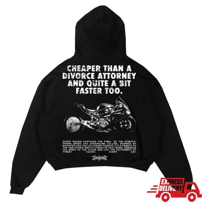 Official Ghost Racing Clothing Kill Bill Dupe Popover Hoodie - Black