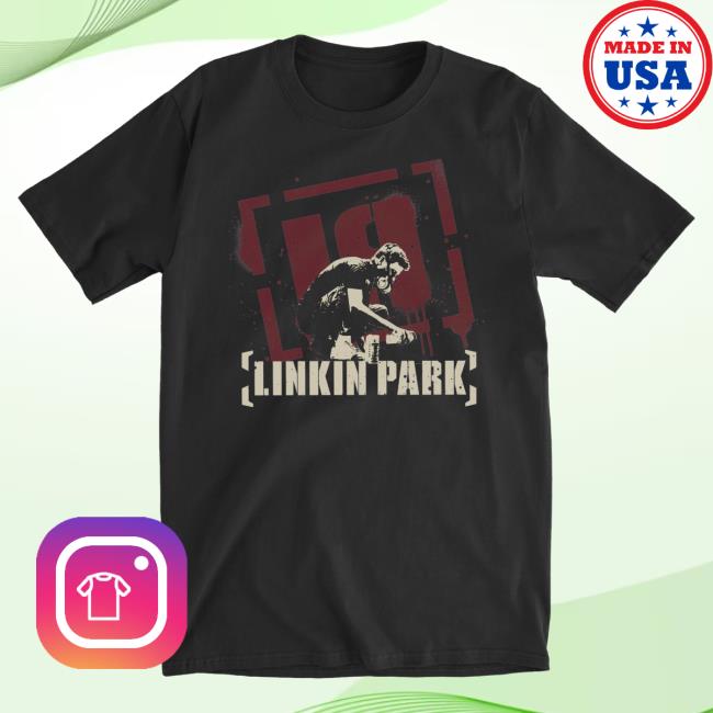 Official Linkin Park Merch Store Vintage Meteora Spray Black Long Sleeve Tee LinkinPark Apparel Clothing Shop