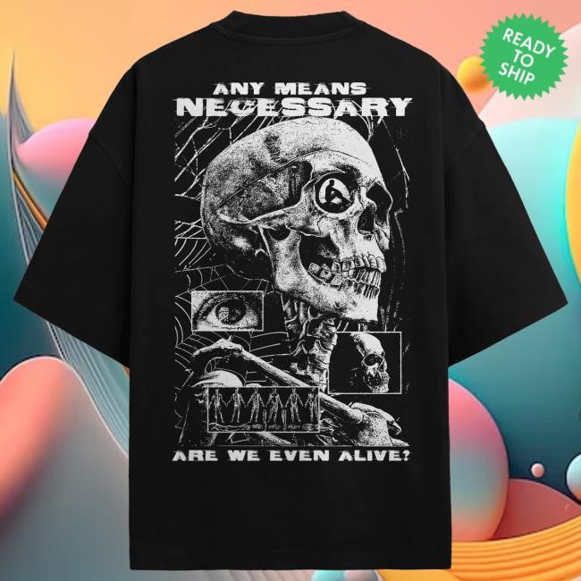 Official Any Means Necessary Store Are We Even Alive Tees Purple