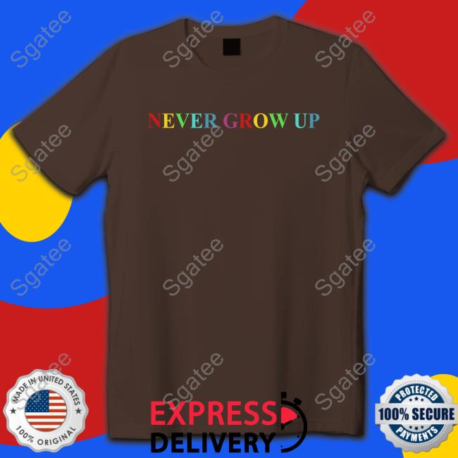 Never Grow Up Shirt Black