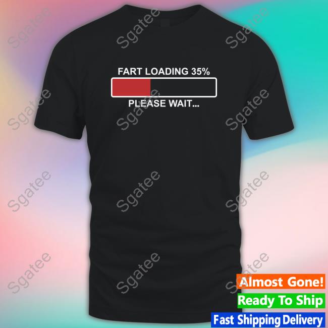 Fart Loading 35% Please Wait Black Crewneck