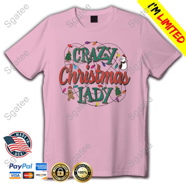 Official Hillbillies Apparel Merch Crazy Christmas Lady Tee