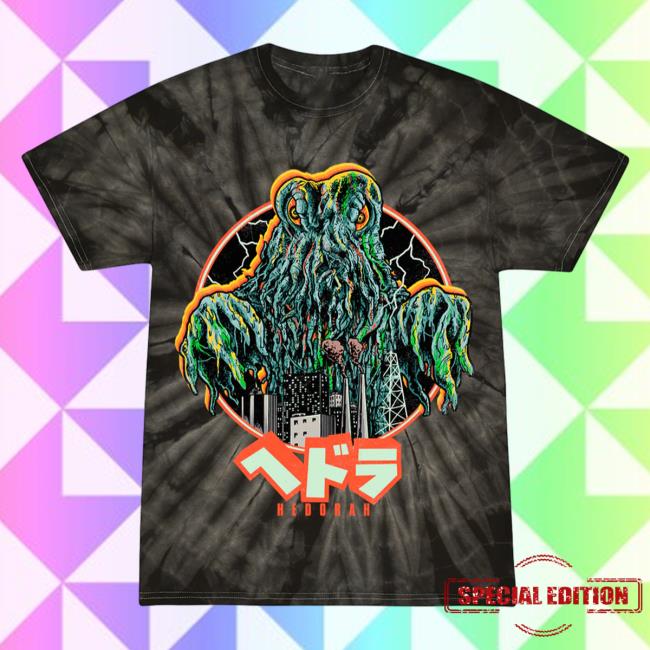 Official Cavity Colors Hedorah The Smog Monster 3D Tie Dye Shirt New Cavitycolors