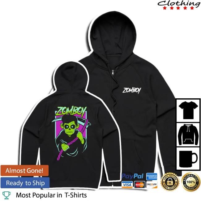 Kt8 Merch Shop Zomboy Reaper Boi - Zip Up Hoodie
