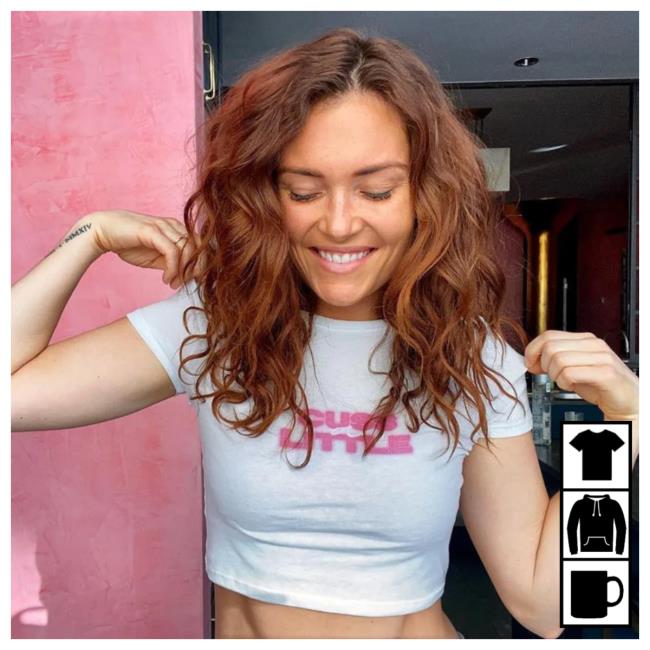 Official Kylie Morgan Shop Cuss A Little Crop Tee