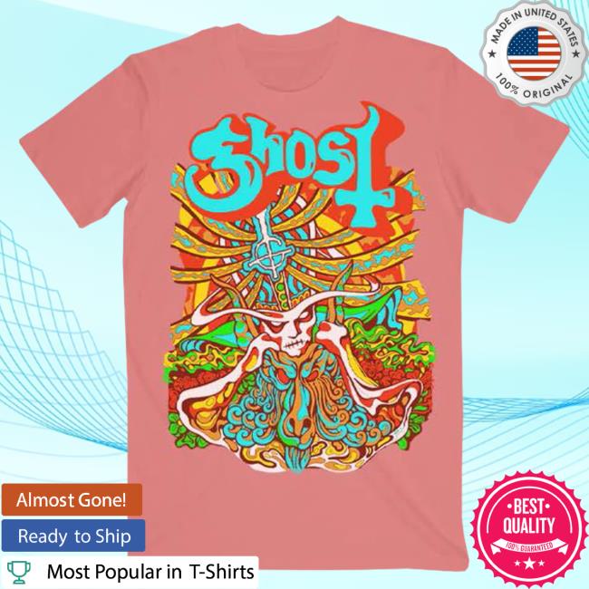 Official Ghost Seven Inches Recolor Coral Tee