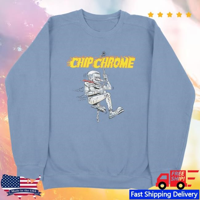 Official The Neighbourhood Merch Store Chip Chrome - Mic Swing Crew Neck Sweatshirt