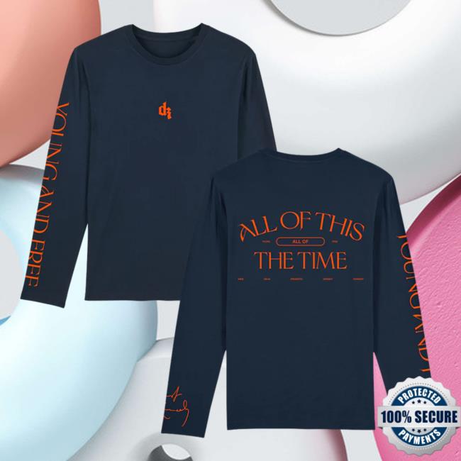 Official Interscope Records DermotKennedy Merch Clothing Store Dermot Kennedy Young & Free: French Navy Long Sleeve Shirt