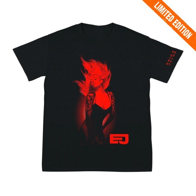 Erika Jayne Red Light Black New Tee