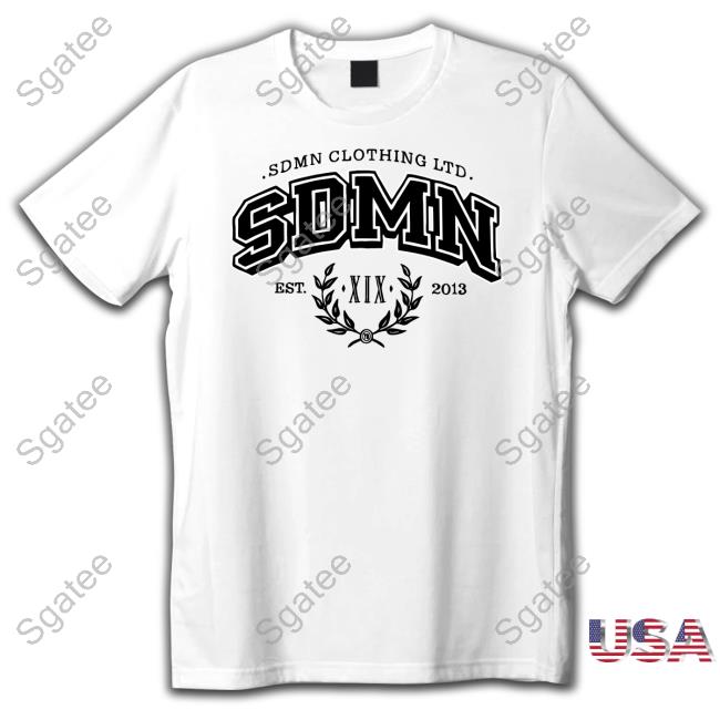 Sidemen Clothing SDMN Imperial Varsity White Shirts