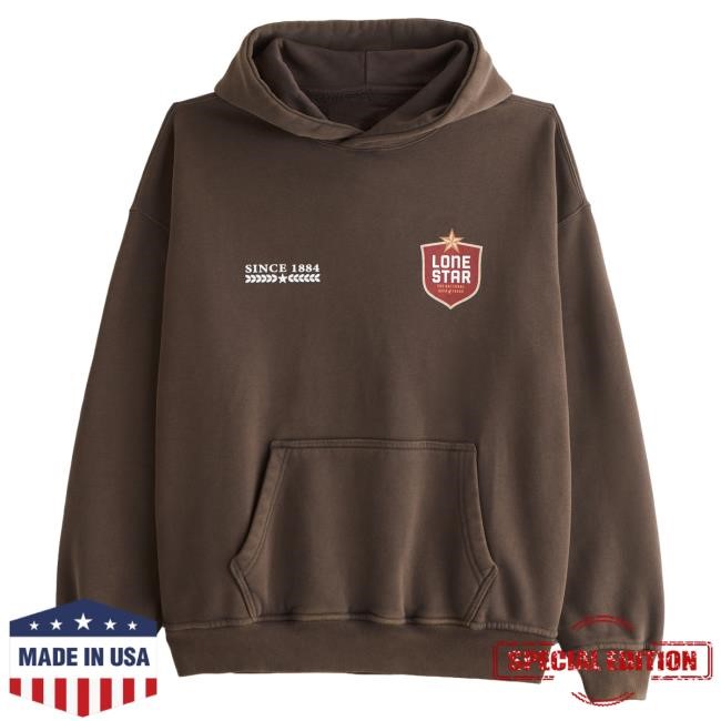 Official Abercrombie And Fitch Store Lone Star Beer Graphic Hoodie