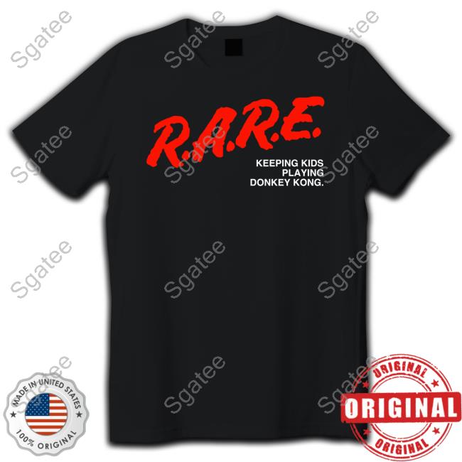 Official Rare Keeping Kids Playing Donkey Kong T Shirt Donkey Kong X D.A.R.E