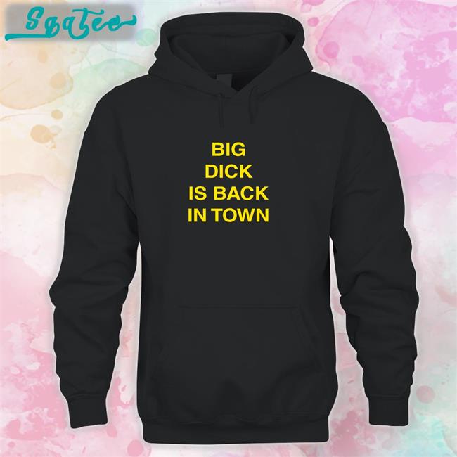 Big Dick Is Back In Town Long Sleeve Tee Black