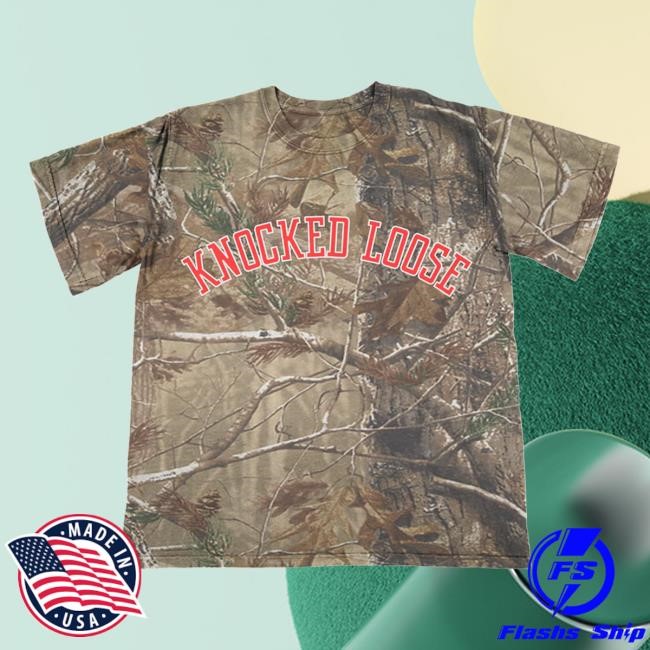 Official Knocked Loose Varsity Arch Camo Shirt New